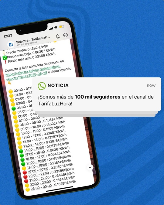 Canal de WhatsApp de Selectra