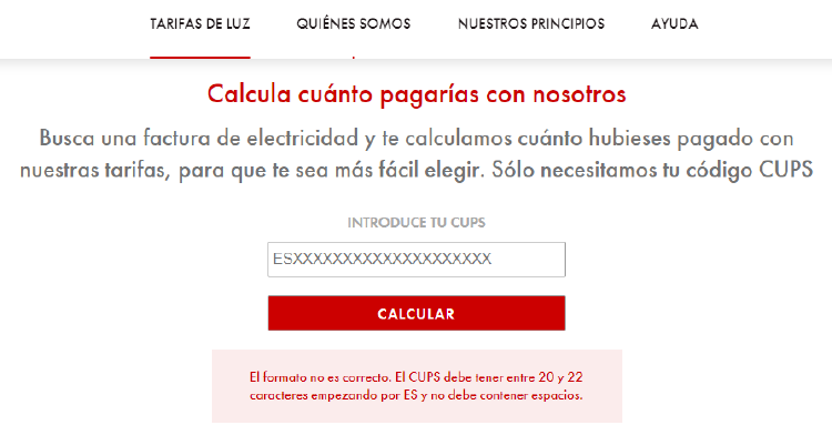Calculadora de Pepeenergy Pepeenergy electricidad