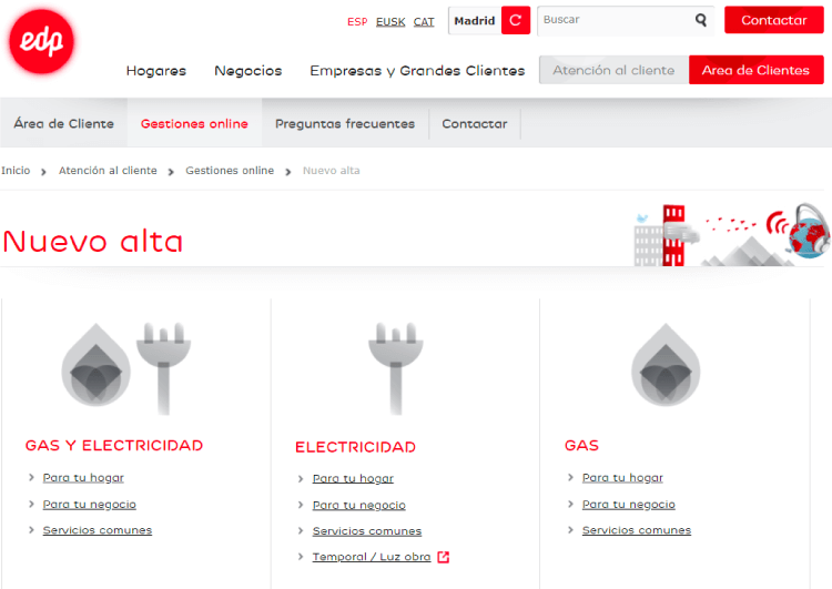 Altas EDP Online EDP alta luz