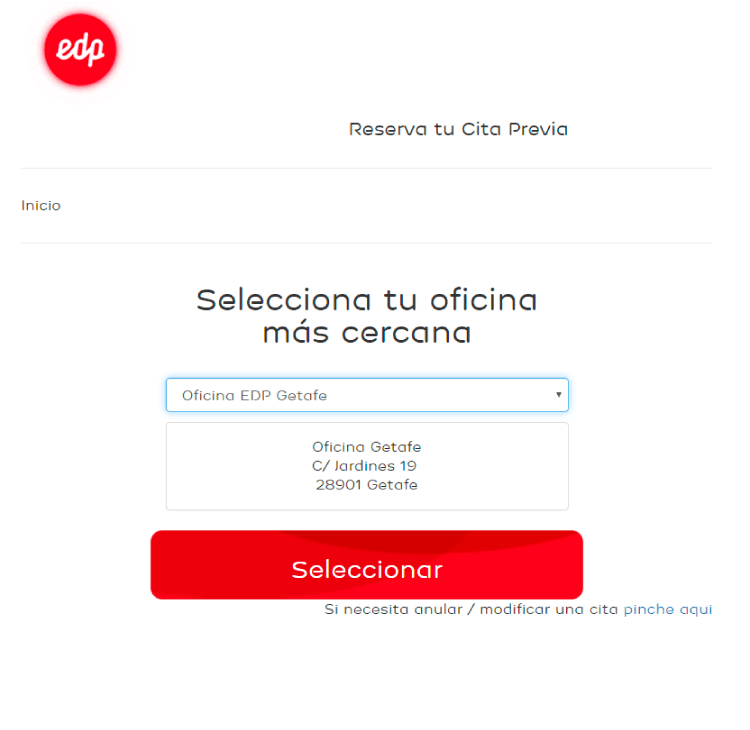Dar de alta la luz con EDP EDP oficina Altas