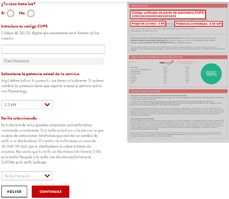 Dar de alta la luz con Pepeenergy contratar Pepeenergy