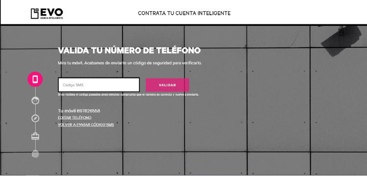 Cuenta Inteligente Evo Paso 3: Datos Personales