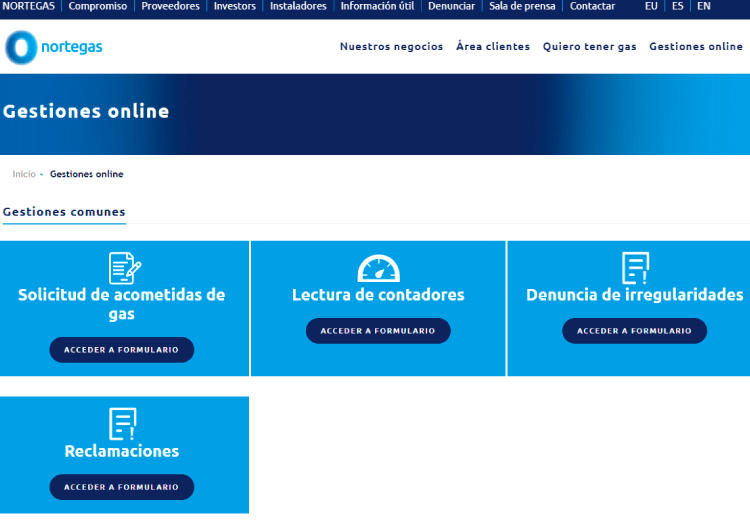 gestiones online nortegas nortegas online