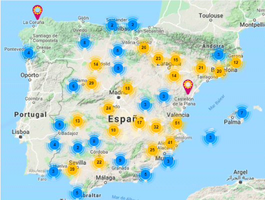 ¿Dónde están los productores de Nexus Energía? nexus energía zonas de productores