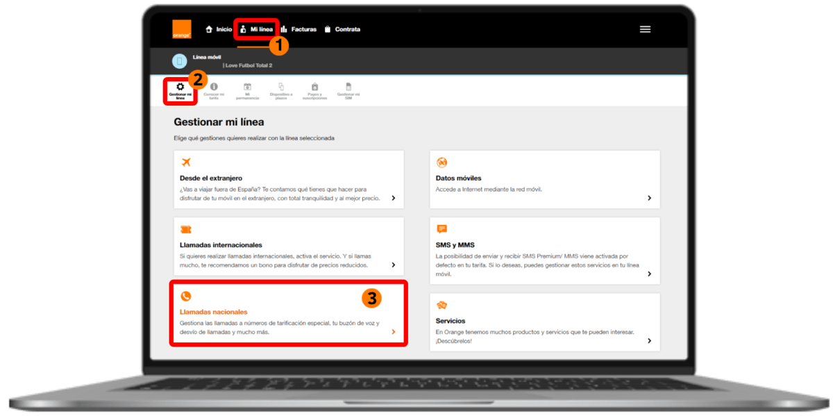 Pasos para desactivar buzón de voz Orange en la app Mi Orange