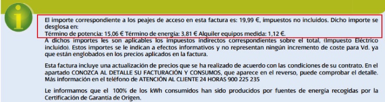 peajes acceso iberdrola