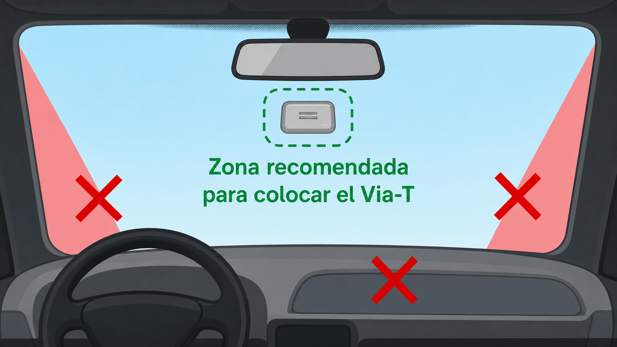 Donde colocar el dispositivo de Via T