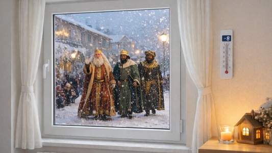 Frío intenso el día de Reyes