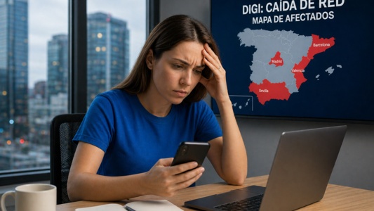 mujer preocupada por cobertura de digi