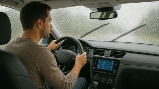 informe conductores mal tiempo