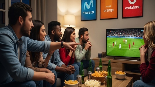gente viendo el futbol