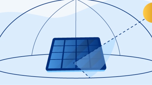 Orientación e inclinación de las placas solares