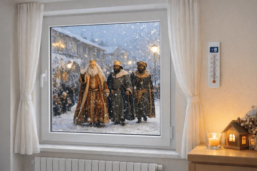 Frío intenso el día de Reyes